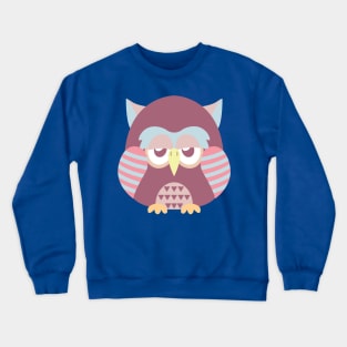 Angry little owl Crewneck Sweatshirt